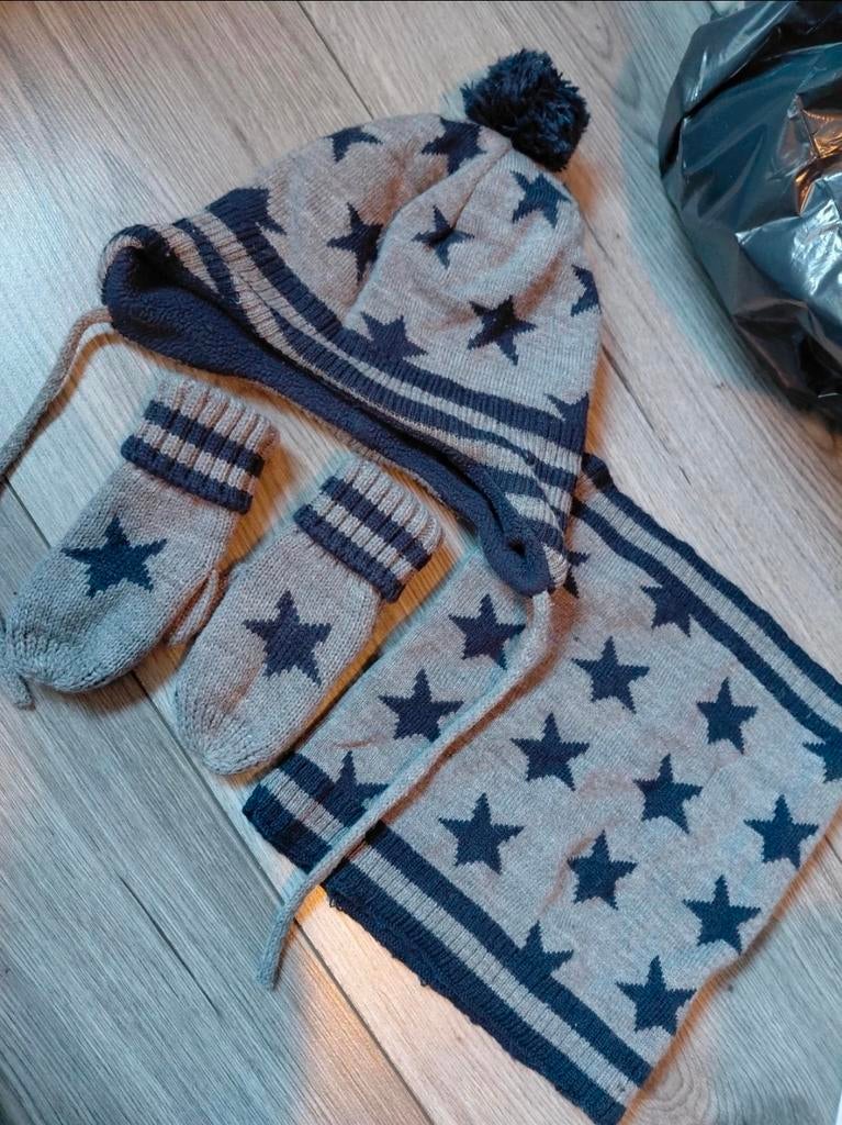 Wanten/ koker sjaal /muts, Kinderen en Baby's, Babykleding | Mutsen, Sjaals en Wanten, H&M, Ophalen of Verzenden, Zo goed als nieuw