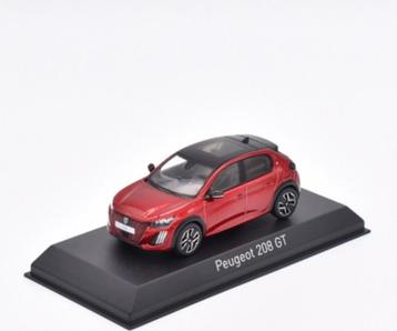 Peugeot 208 GT 2024 Elixir Rood Schaal 1/43 Norev Ref 472842 beschikbaar voor biedingen