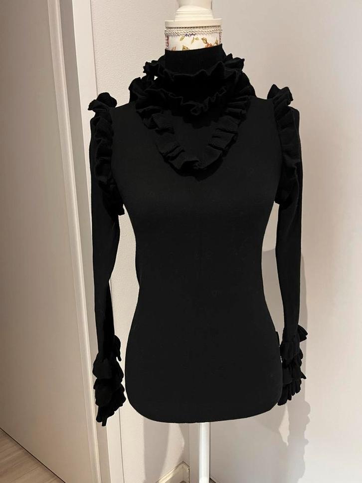 Reinders Trui Maat S - Katoen/Elastaan, Kleding | Dames, Truien en Vesten, Zo goed als nieuw, Maat 36 (S), Zwart, Ophalen of Verzenden