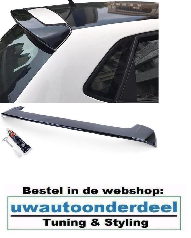 Dakspoiler Dak Spoiler Glans Zwart Geschikt Voor vw Polo 6R, Auto diversen, Tuning en Styling, Verzenden