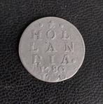 Dubbele stuiver 1780 holland dubbelslag zilver provinciaal, Vóór koninkrijk, Zilver, Ophalen of Verzenden, 10 cent