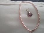 Ketting met hanger blush  14 karaat goud, Met hanger, Verzenden, Zo goed als nieuw, Roze