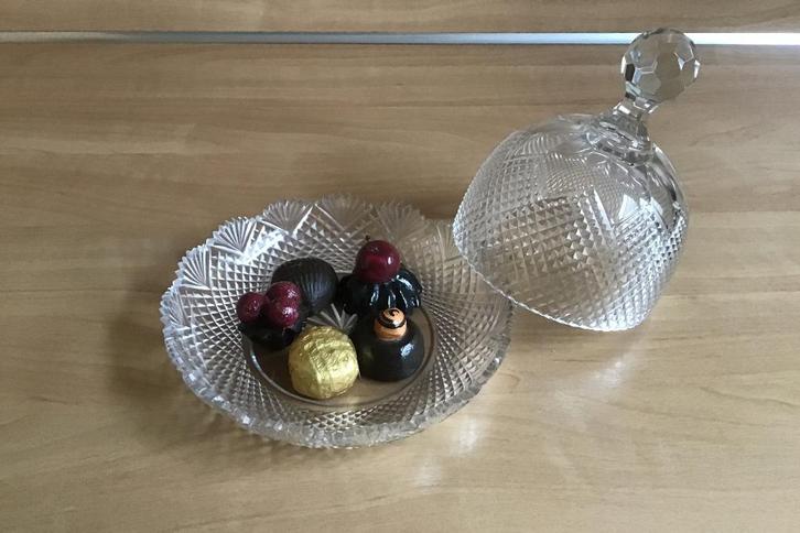 Antieke stolp kristal klein, Antiek en Kunst, Antiek | Glas en Kristal, Ophalen of Verzenden