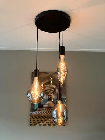 Hanglamp rond met 3 ledlampen beschikbaar voor biedingen