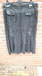 Dreamstar rok maat 44 ribstof grijs, Kleding | Dames, Rokken, Dreamstar, Ophalen of Verzenden, Zo goed als nieuw, Grijs