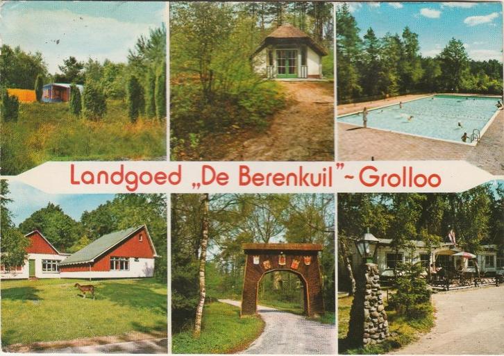 GROLLOO Landgoed De Berenkuil Vakantieoord, Verzamelen, Ansichtkaarten | Nederland, Gelopen, Drenthe, 1960 tot 1980, Verzenden