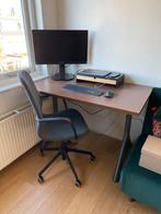 IKEA Idåsen bureau 140x70 met frame, Ophalen, Gebruikt