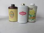 3 VINTAGE bussen talkpoeder  Ponds, De Gruyter en L.T. Piver, Verzamelen, Verzenden, Nieuw, Overige typen, Gevuld