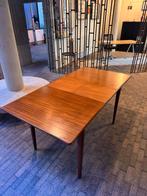 Mid century teak bureau/eettafel 60s, Huis en Inrichting, Tafels | Eettafels, Ophalen, Gebruikt, Teakhout, 50 tot 100 cm