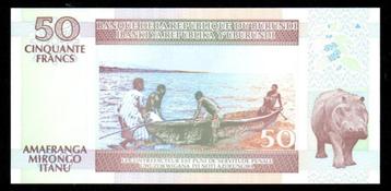 Bankbiljet - Burundi 50 Francs 2007 - UNC. beschikbaar voor biedingen