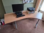 Beukenkleur bureau met ronding, Ophalen