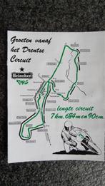 TT Assen motorwegrace circuit Heineken sticker, Verzamelen, Verzenden, Zo goed als nieuw, Gebruiksvoorwerp