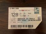 Ticket AJAX - Sparta Moskou UEFA Cup 1/4 finale 03-03-1998, Verzamelen, Ophalen of Verzenden, Gebruikt, Ajax, Overige typen