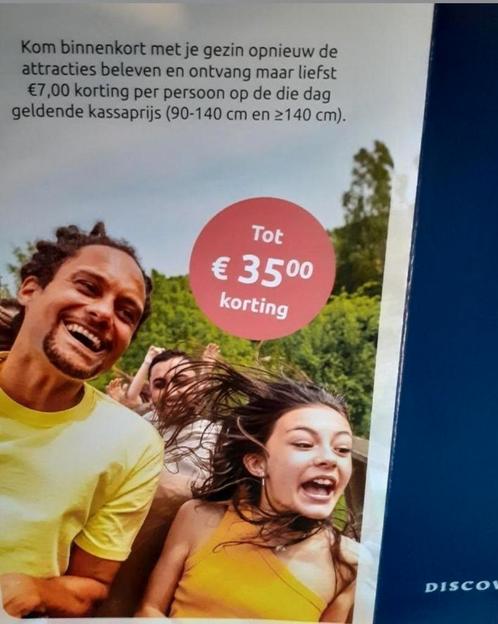 Toverland korting, Tickets en Kaartjes, Recreatie | Pretparken en Attractieparken, Drie personen of meer, Kortingskaart