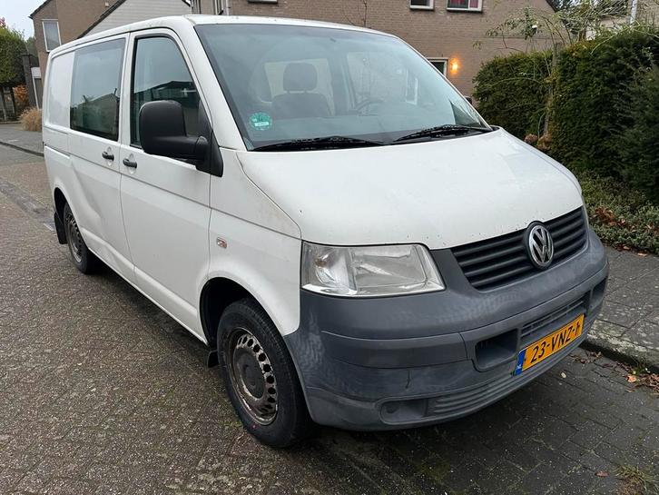 Volkswagen Transporter 2008 (dubbele cabine), Auto's, Bestelauto's, Particulier, Volkswagen, Diesel, Ophalen