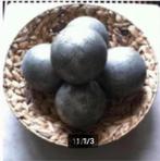 Design schaal riet met 5 design ballen Br40cm H 13 cm., Schaal, Rond, Ophalen of Verzenden, Zo goed als nieuw