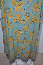 DEF63 Mooie Jurk Bruin groen oranje Blauw maat 52, Kleding | Dames, Ophalen of Verzenden, Zo goed als nieuw, Overige kleuren, Jurk