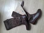 Bruin leren bont gevoerde Uggs maat 38, Ophalen of Verzenden, Zo goed als nieuw, Bruin