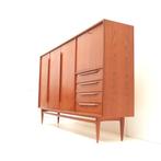 Vintage dressoir wandmeubel jaren '60 '70 midcentury design, Verzenden, Zo goed als nieuw, Minder dan 150 cm, Minder dan 100 cm