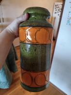 Vintage Vaas Oranje/Groen, Ophalen of Verzenden