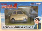 Fiat 500 + action figure Lupin III 1:32 Japan, Ophalen of Verzenden, Nieuw