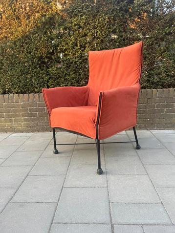 leuke montis charly fauteuil oranje / rood design stoel beschikbaar voor biedingen