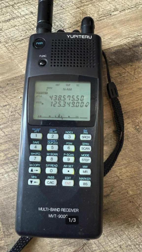 MVT9000 Yupiteru all mode scanner, Telecommunicatie, Scanners, 500 kanalen of meer, Ophalen of Verzenden