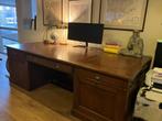 Indrukwekkend groot bureau van teakhout, Ophalen, Zo goed als nieuw