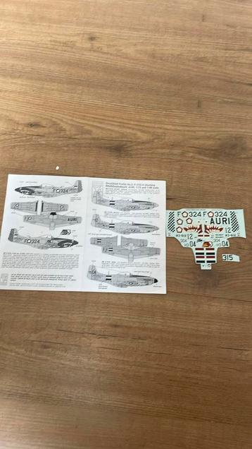 1/48 Dutch decals P-51D Mustang Restant KLU RNEIAF Luchtmach beschikbaar voor biedingen