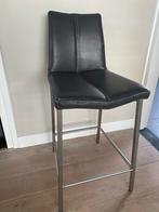 6 Grijze Barkrukken - Gebruikt, Huis en Inrichting, Barkrukken, Ophalen, Met voetsteun, 60 tot 90 cm, Metaal