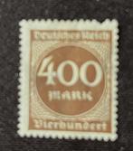 Deutsches Reich 1923 400 Mark Mi 271 Postfris, Verzenden, Duitse Keizerrijk, Postfris