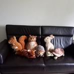 Bosdieren knuffels 40 a 45 cm groot., Ophalen of Verzenden, Overige typen