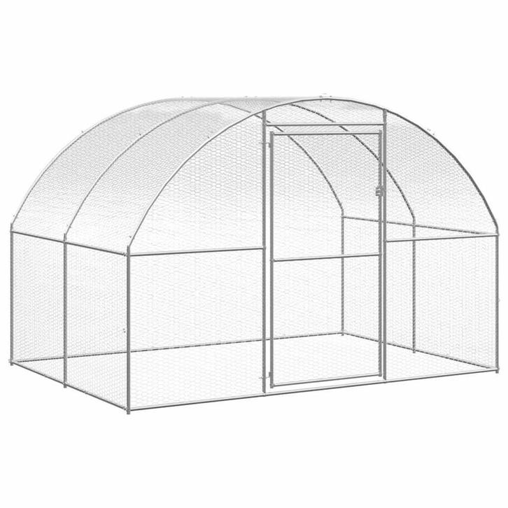 Kippenren 3x2x2 m gegalvaniseerd staal DEZE WEEK €175, Dieren en Toebehoren, Pluimvee | Toebehoren, Nieuw, Kippenhok of Kippenren
