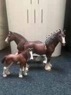 schleich clydesdale family, Ophalen, Zo goed als nieuw, Paard, Beeldje of Figuurtje