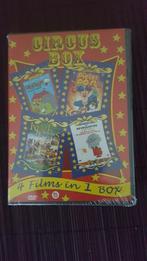 circus box , 4 films in 1 box , voor kleine kindjes ,, Alle leeftijden, Ophalen of Verzenden, Nieuw in verpakking, Europees