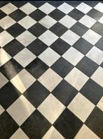 Zwart/wit dambord tegels Navarra 20x20 4m2, Doe-het-zelf en Verbouw, Ophalen, Keramiek, Nieuw, 20 tot 40 cm