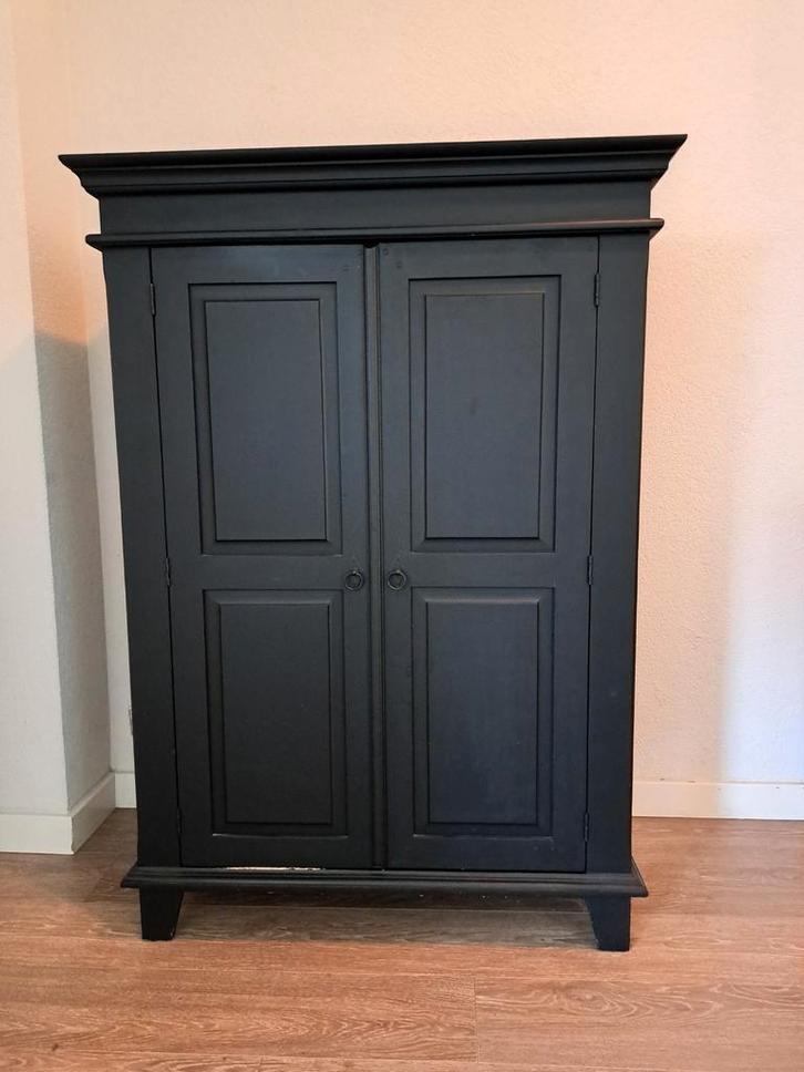 Houten Computerkast - Zwart - 100x58x140 cm, Huis en Inrichting, Kasten | Kledingkasten, Gebruikt, 100 tot 150 cm, 100 tot 150 cm