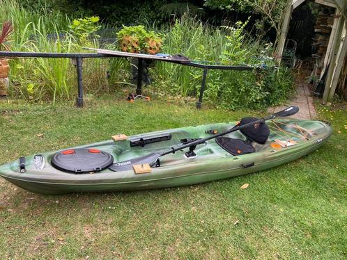 Canadese viskano, kano, Pelican Strike 120 X, met extra's, Watersport en Boten, Kano's, Gebruikt, Canadese kano of Open kano, Eén persoon