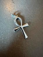 Zilveren ankh hanger (levenskruis), Sieraden, Tassen en Uiterlijk, Kettinghangers, Ophalen of Verzenden, Zo goed als nieuw, Zilver