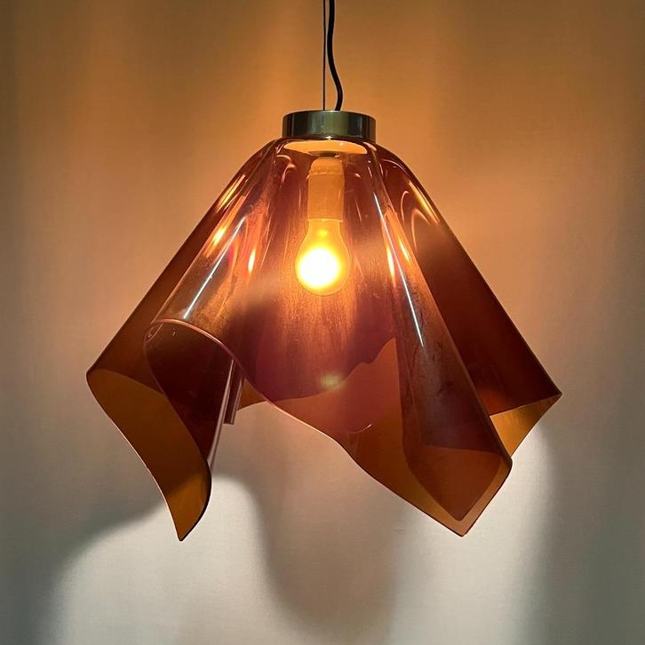 OPRUIMING  Italiaans design jaren 70 80 Lamperti hanglamp, Huis en Inrichting, Lampen | Hanglampen, Gebruikt, Minder dan 50 cm