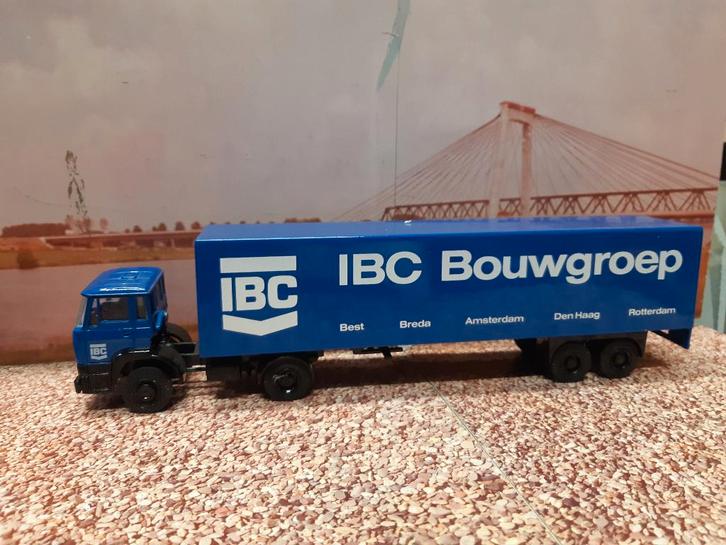 lion toys Daf 2100 IBC BOuwgroep, Hobby en Vrije tijd, Modelauto's | 1:50, Zo goed als nieuw, Bus of Vrachtwagen, Lion Toys, Ophalen of Verzenden