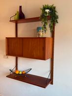 Vintage wandsysteem Poul Cadovius Royal System teak, Ophalen, Teakhout, Zo goed als nieuw, Minder dan 150 cm