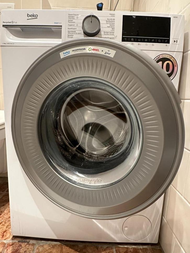 Beko B3WT5841WS: Vrijstaande Wasmachine (8 kg, 1400 rpm), Witgoed en Apparatuur, Wasmachines, Zo goed als nieuw, Voorlader, 6 tot 8 kg
