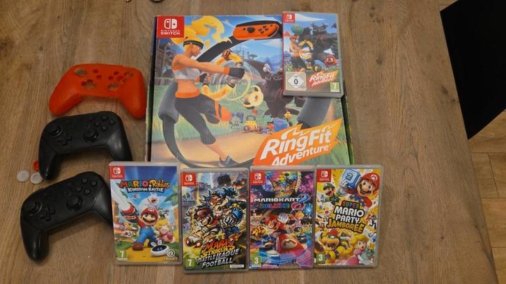 Games en controllers Nintendo switch, Spelcomputers en Games, Games | Nintendo Switch, Zo goed als nieuw, Overige genres, 3 spelers of meer