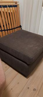 Hele nette antraciete hocker, Huis en Inrichting, Banken | Voetenbanken en Poefen, Ophalen, Zo goed als nieuw, Rechthoekig