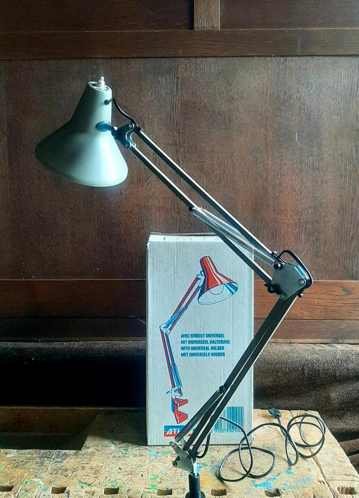 ATLAS - Architectenlamp - (Schaarlamp / bureaulamp), Antiek en Kunst, Antiek | Lampen, Ophalen of Verzenden