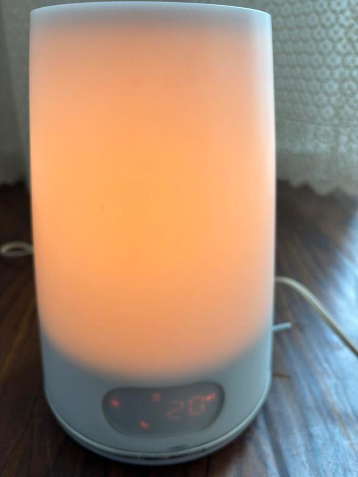 Philips HF3485 - Wake-up Light met USB-aansluiting, Witgoed en Apparatuur, Wekkers, Gebruikt, Ophalen of Verzenden