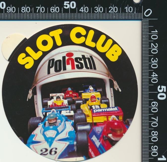 Sticker: Polistil - Slot Club, Verzamelen, Ophalen of Verzenden, Zo goed als nieuw, Bedrijf of Vereniging