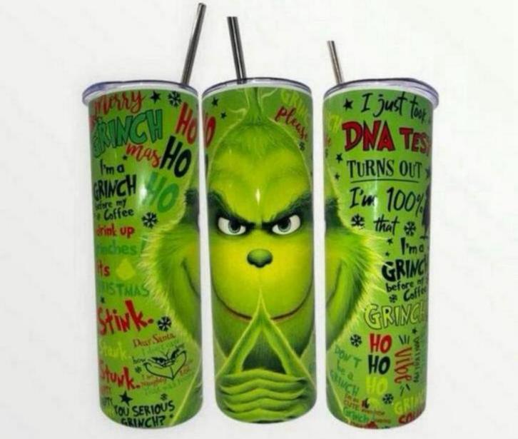 The Grinch - Christmas kerstmis kerst 0.6 L thermos beker, Diversen, Kerst, Nieuw, Ophalen of Verzenden