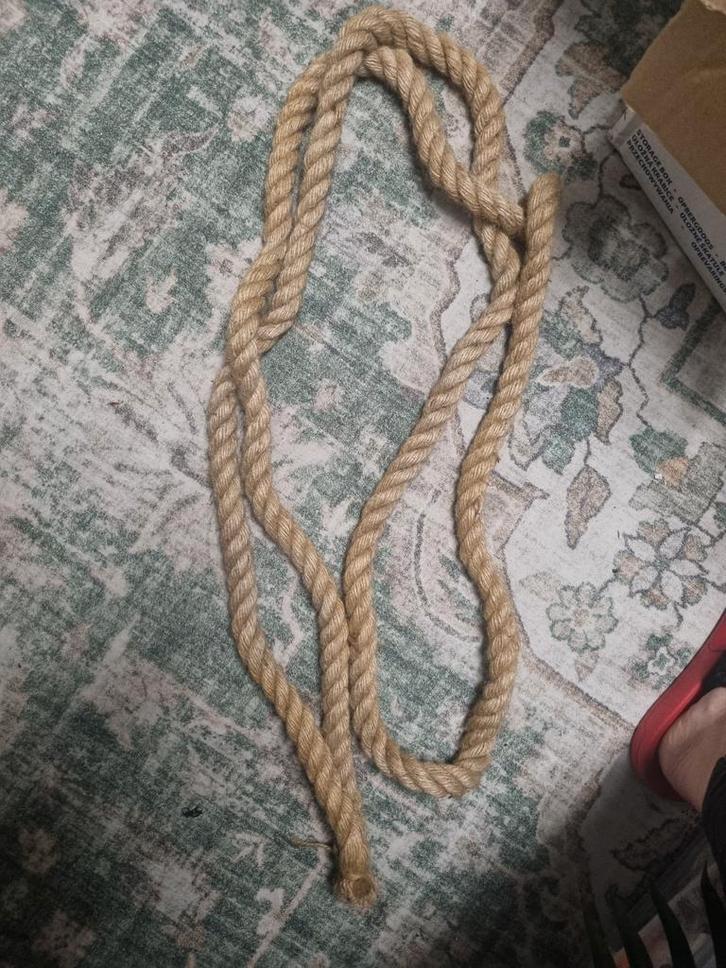 Decoratief Touw 2m, Doe-het-zelf en Verbouw, Hang- en Sluitwerk, Gebruikt, Overige typen, Overige materialen, Ophalen of Verzenden